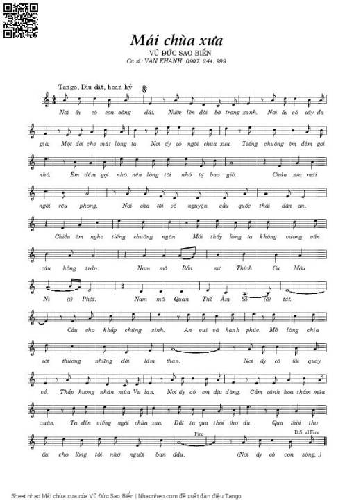 Mái chùa xưa - Vũ Đức Sao Biển