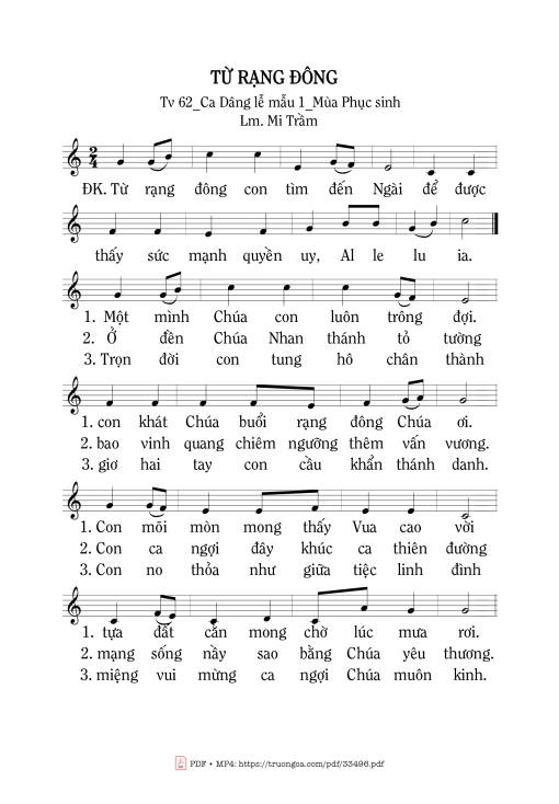 Từ Rngj Đông - Mi Trầm