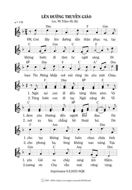 Lên Đường Truyền Giáo