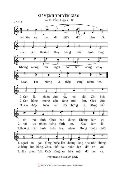 Sứ Mệnh Truyền Giáo