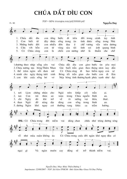 Chúa Dắt Dìu Con