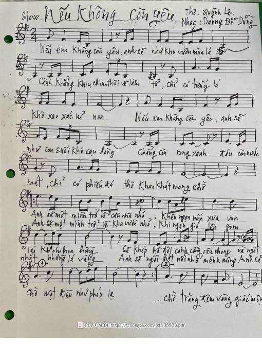 Nếu không còn yêu