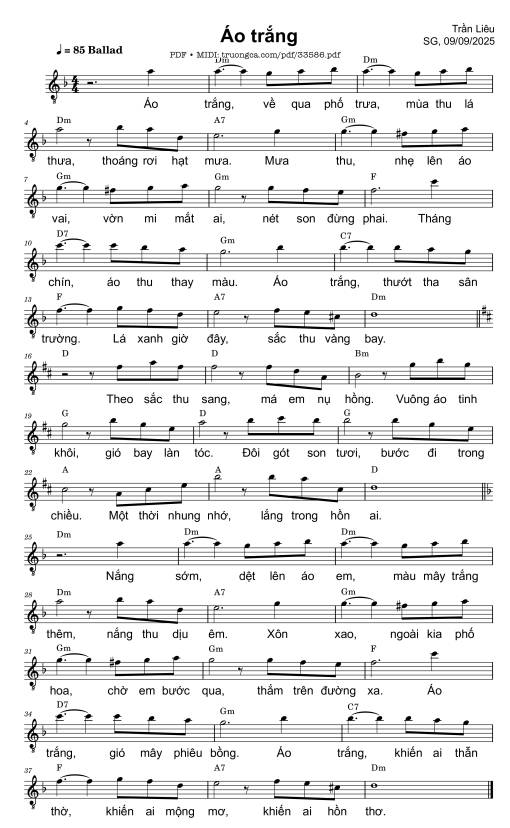 Áo trắng - Trần Liêu