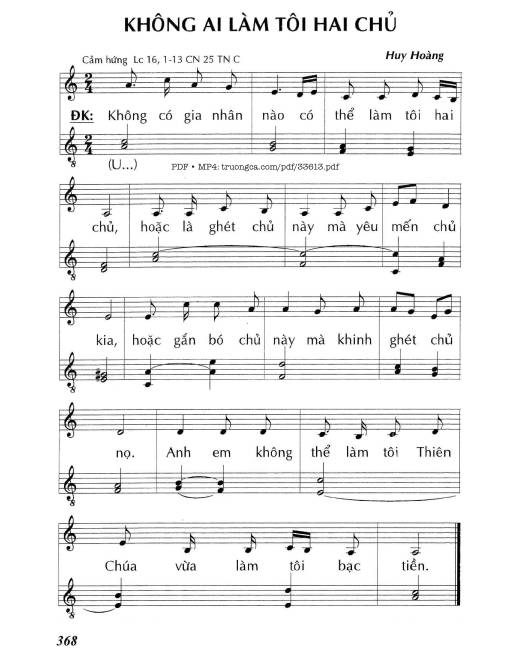 Không Ai Làm Tôi Hai Chủ