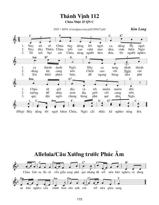 Thánh Vịnh 112, Chúa Nhật 25C Thường Niên