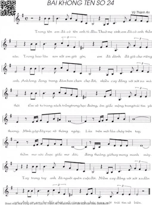 Sheet nhạc PDF bài Mãi trong tim anh