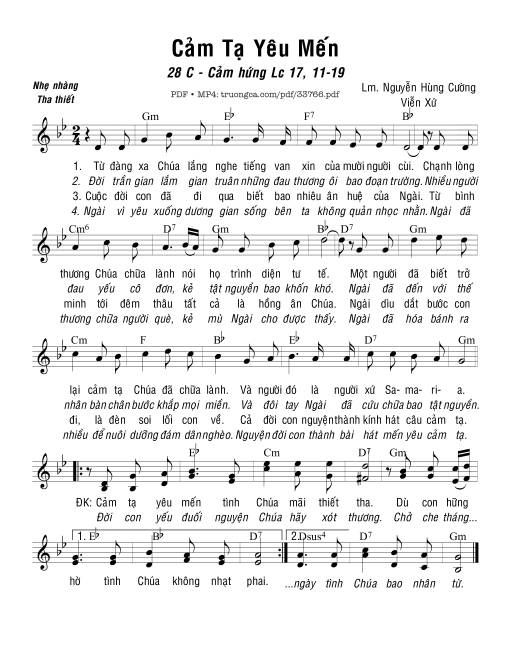 Cảm Tạ Yêu Mến