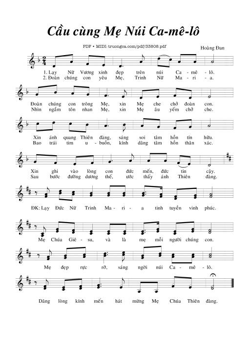 Cầu Cùng Mẹ Núi Camêlô