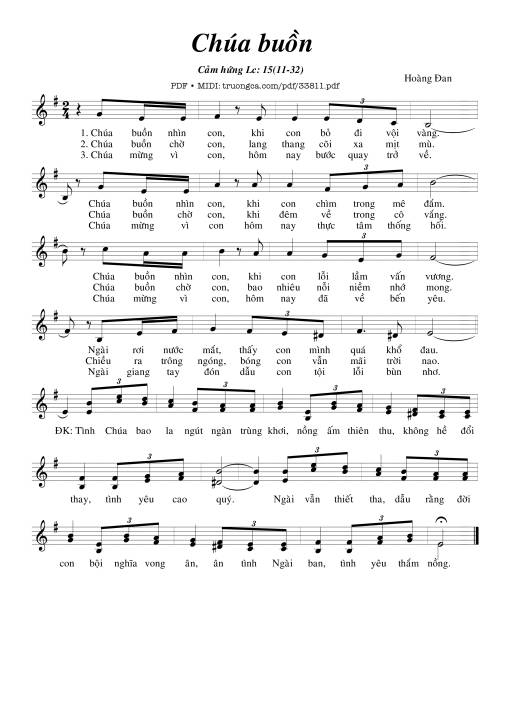 Chúa Buồn - Hoàng Đan