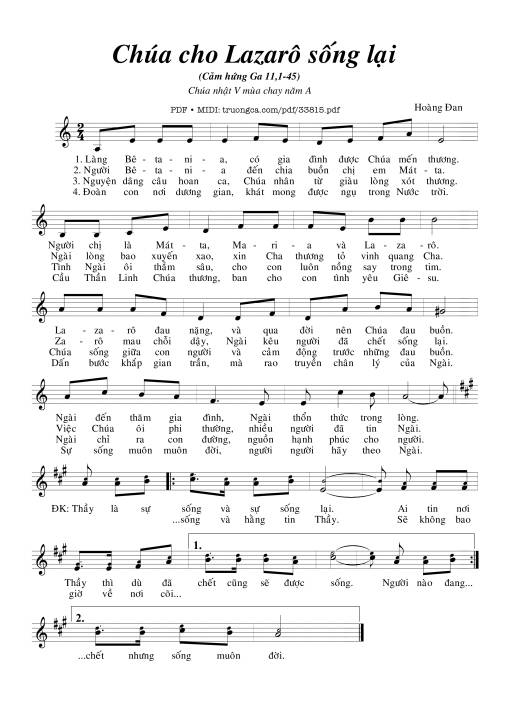 Chúa Cho La-Za-Rô Sống Lại