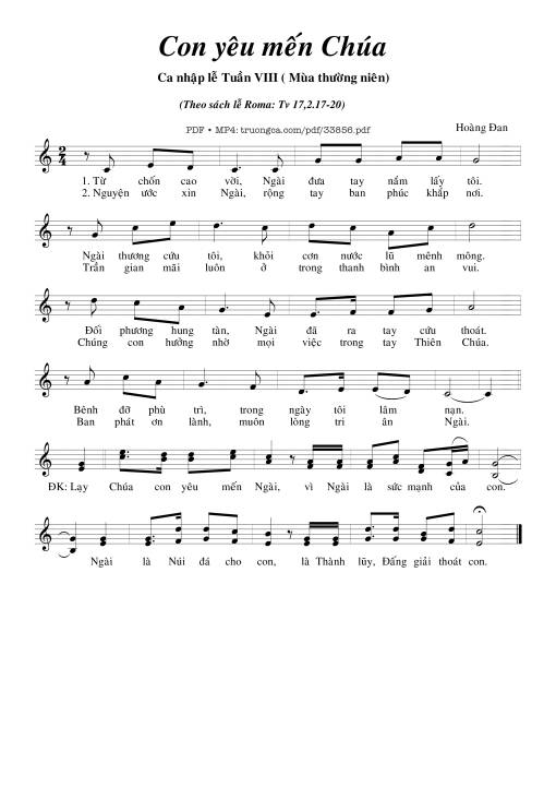 Con Yêu Mến Chúa