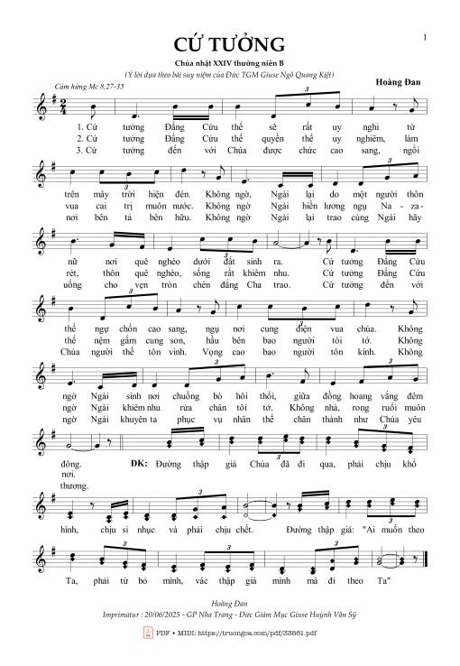 Cứ Tưởng - Hoàng Đan