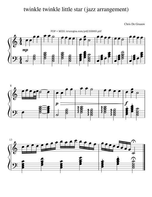 Twinkle twinkle little star (jazz Piano)