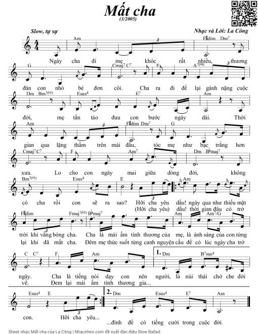 Mất cha - La Công