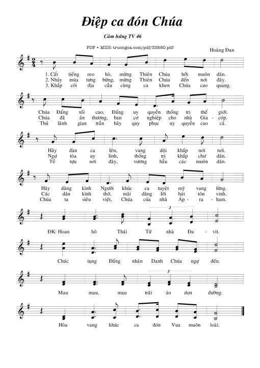 Điệp Ca Đón Chúa