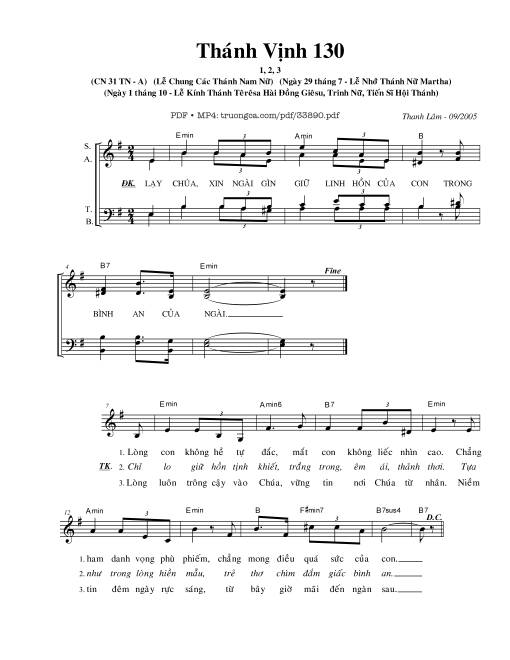 Lễ Thánh Têrêsa Hài Đồng Giêsu (01.10)