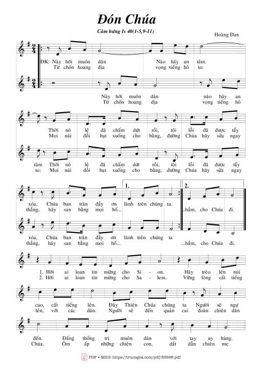 Đón Chúa - Hoàng Đan