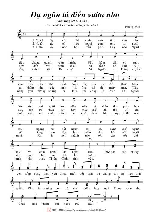 Dụ Ngôn Tá Điền Vườn Nho