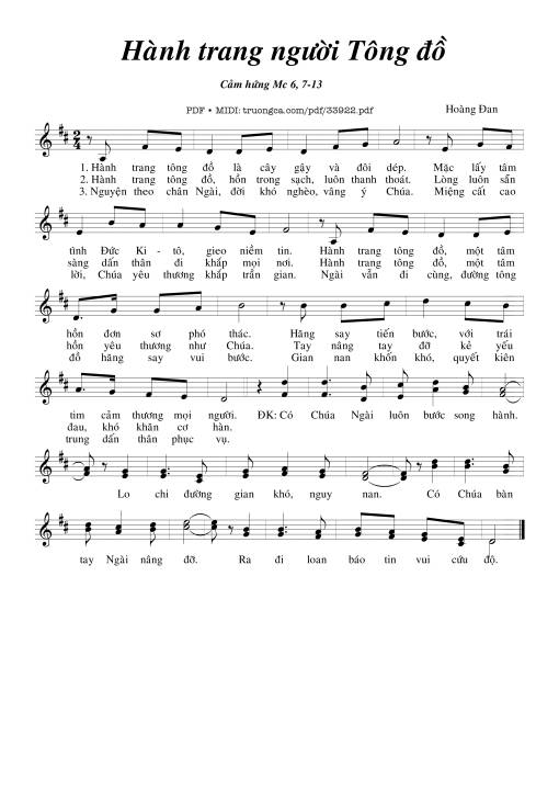 Hành Trang Người Tông Đồ