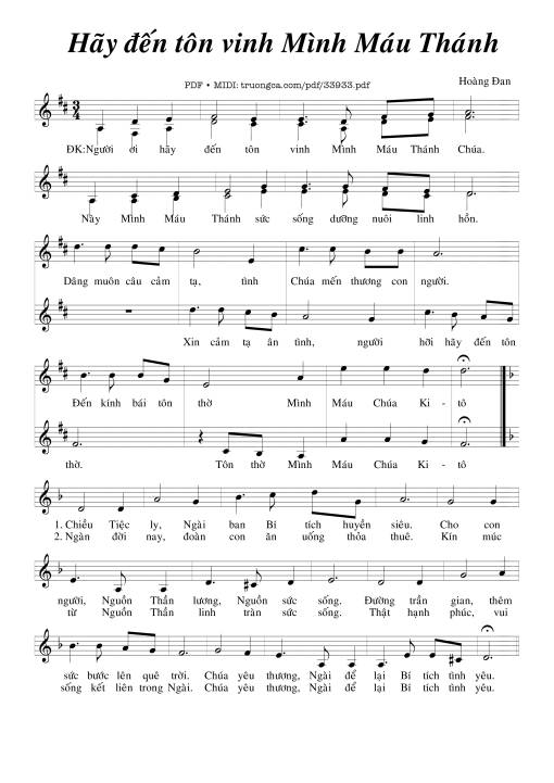 Hãy Đến Tôn Vinh Mình Máu Thánh