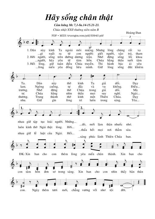 Hãy Sống Chân Thật