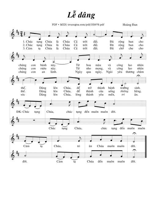 Lễ Dâng - Hoàng Đan