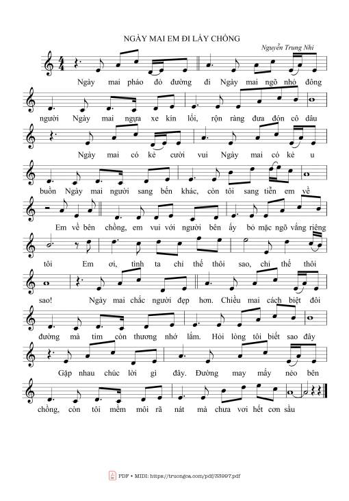 Ngày mai em đi lấy chồng