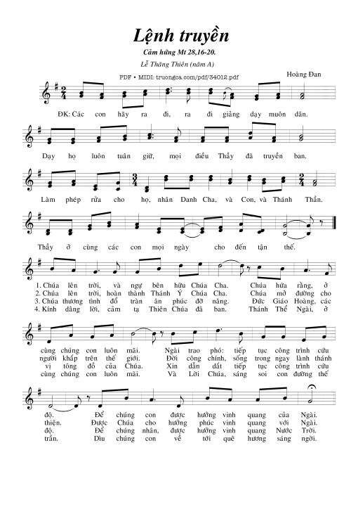 Lệnh Truyền - Hoàng Đan