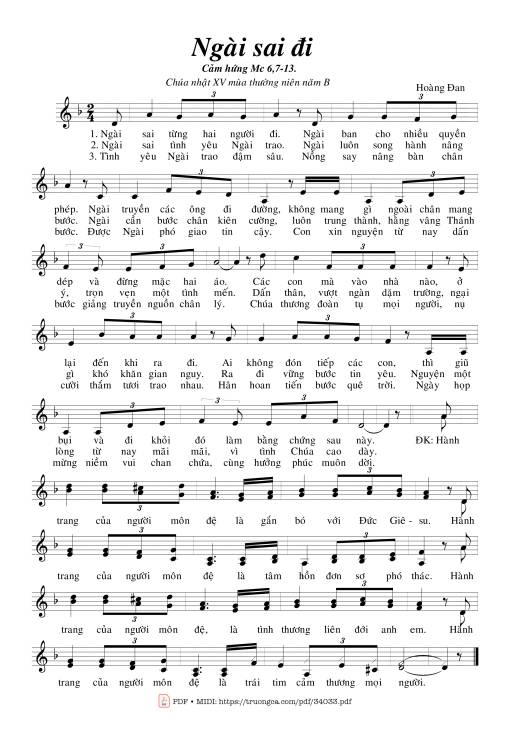 Ngài Sai Đi - Hoàng Đan