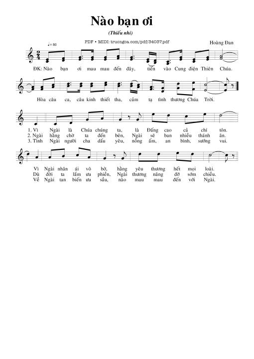 Nào Bạn Ơi - Hoàng Đan