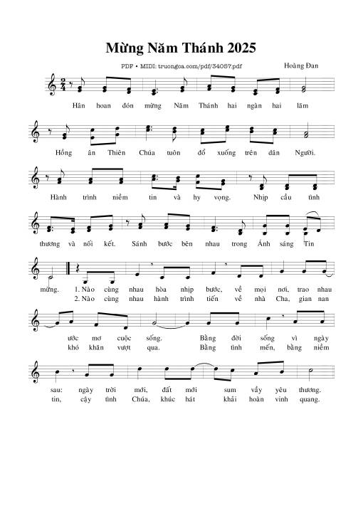Mừng Năm Thánh 2025