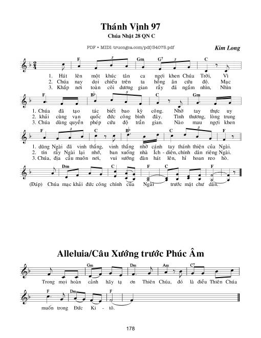 Thánh Vịnh 97, Chúa Nhật 28C Thường Niên