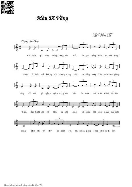 Màu dĩ vãng - Lê Vân Tú