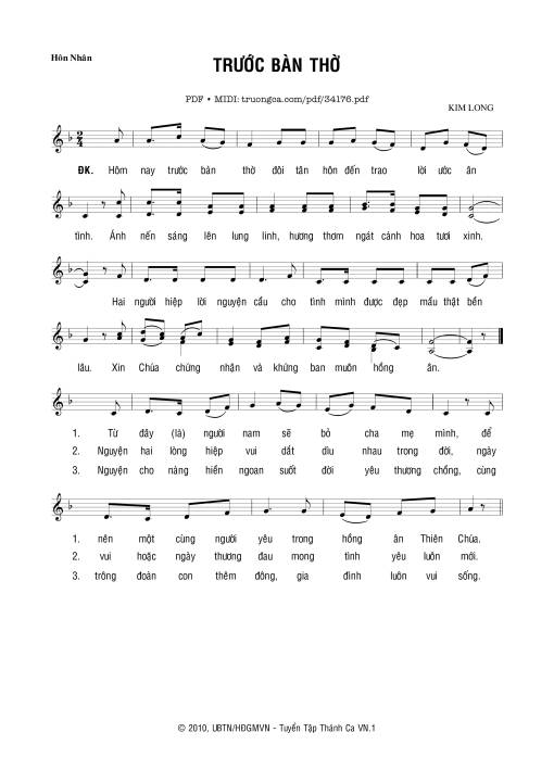 Trước Bàn Thờ - Kim Long