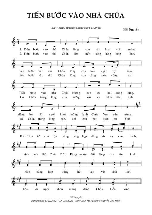 Tiến Bước Vào Nhà Chúa