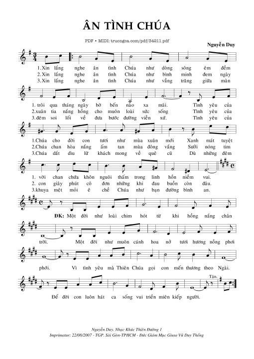 Ân Tình Chúa - Nguyễn Duy