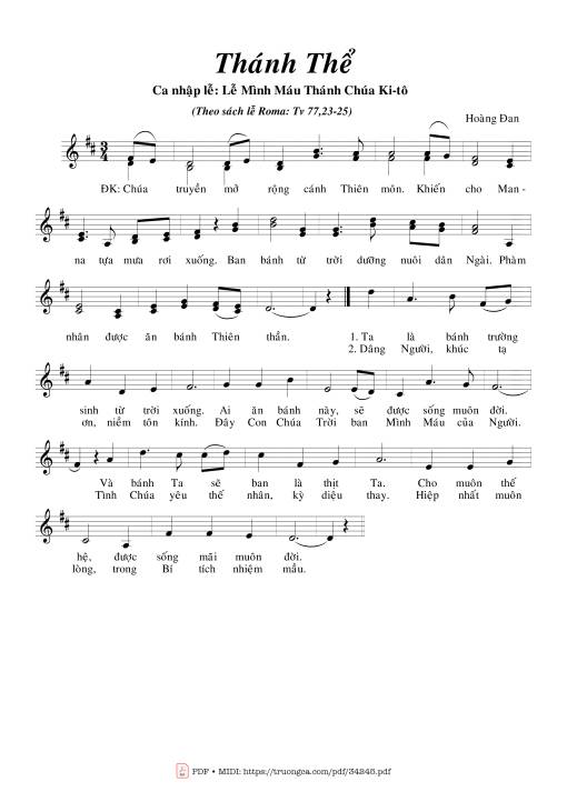 Thánh Thể - Hoàng Đan