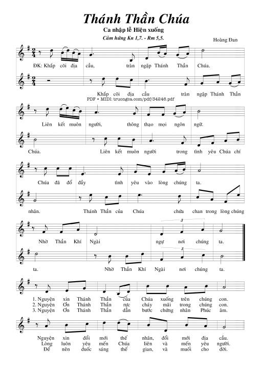 Thánh Thần Chúa - Hoàng Đan