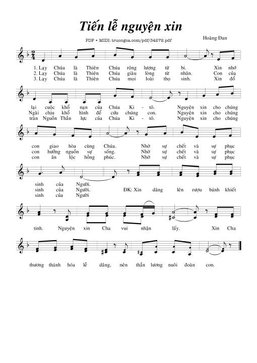 Tiến Lễ Nguyện Xin