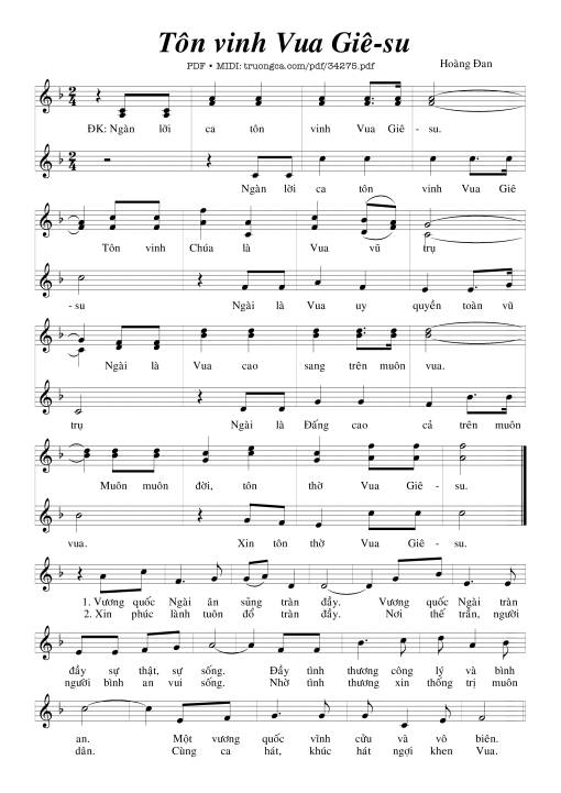 Tôn Vinh Vua Giêsu