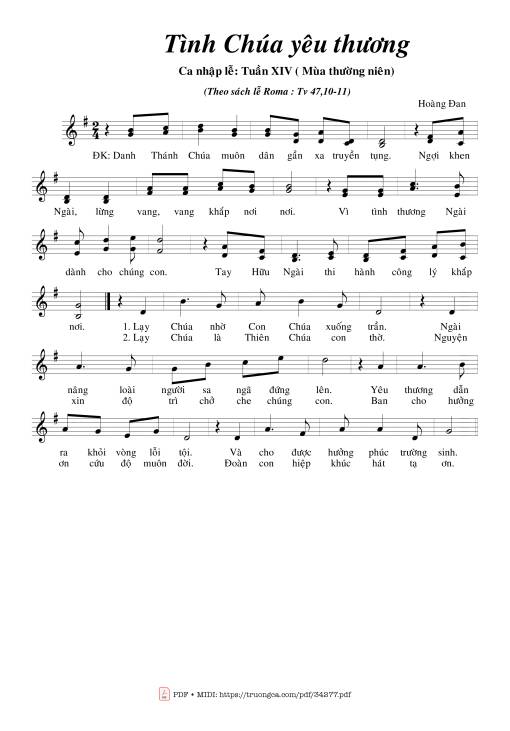 Tình Chúa Yêu Thương