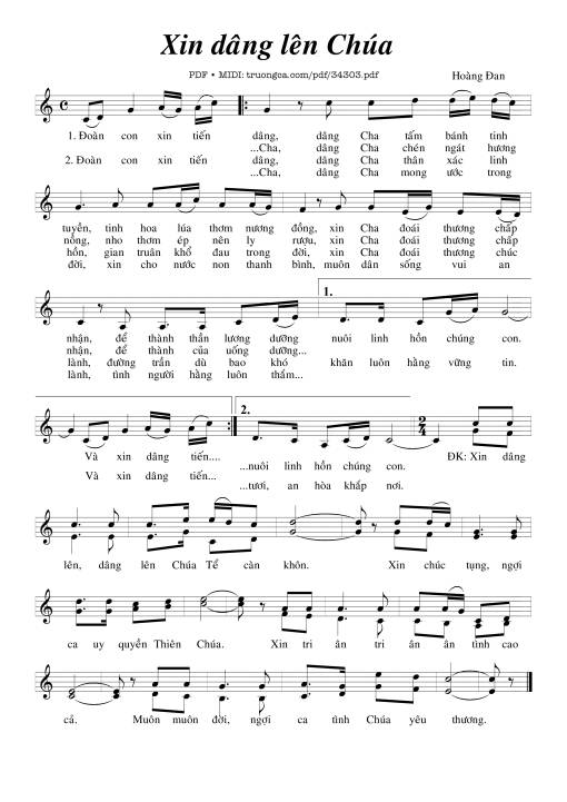 Xin Dâng Lên Chúa