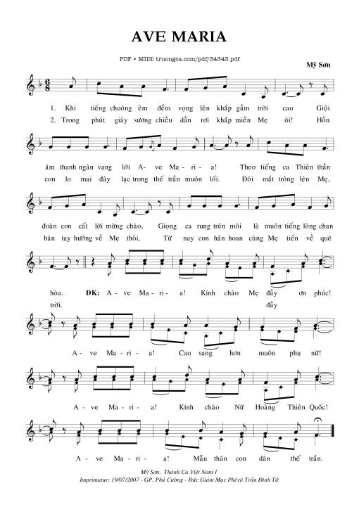Ave Maria - Mỹ Sơn