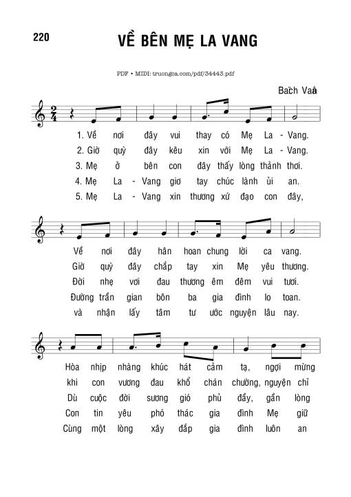 Về Bên Mẹ La Vang