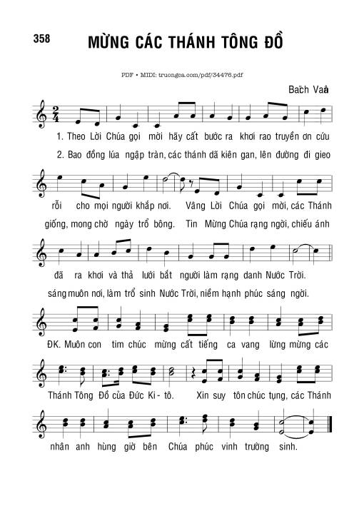 Mừng Các Thánh Tông Đồ