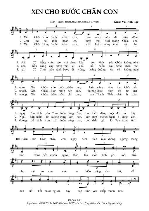 Xin Cho Bước Chân Con