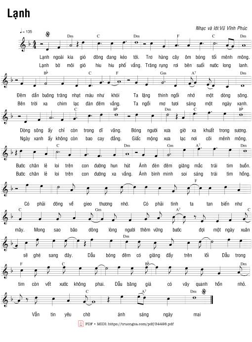 Lạnh - Vũ Vĩnh Phúc