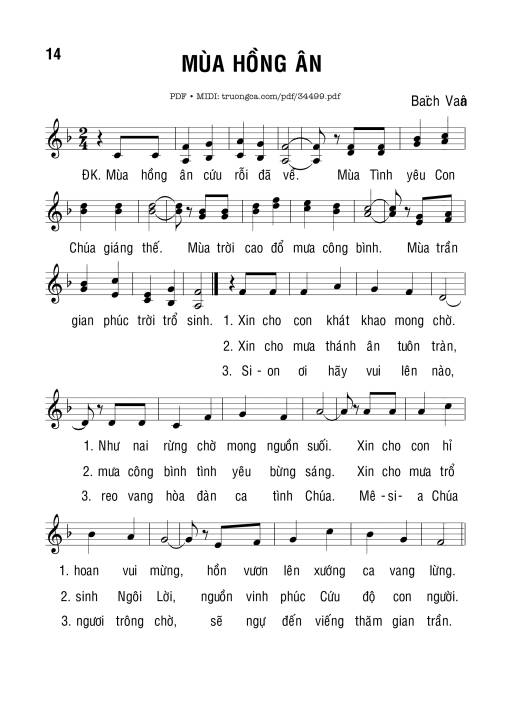 Mùa Hồng Ân - Bạch Vân