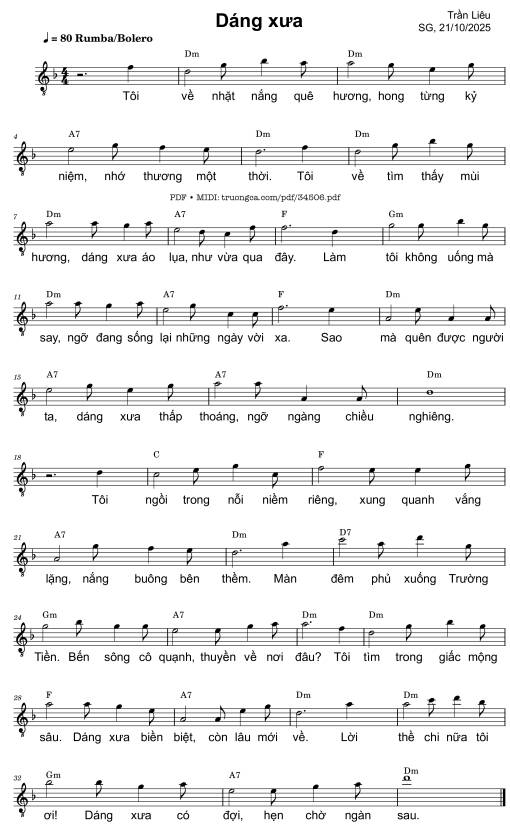 Dáng xưa - Trần Liêu