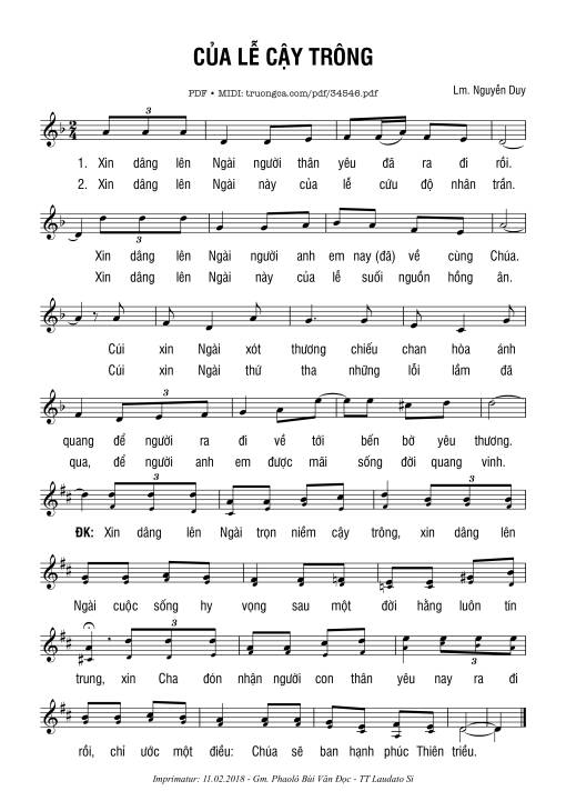 Của Lễ Cậy Trông